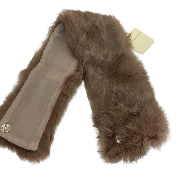 Fur and Silk Neck Warmer Scarf - Picture 10 of 13